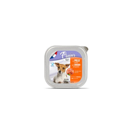 Les Repas Plaisir Paté Alimento Húmedo para Perro Adulto Receta Pollo y Verduras, 100 g