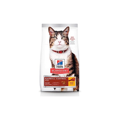 Hill's Science Diet, Alimento para Gato Adulto Hairball Control, Seco (bulto) 3.2kg