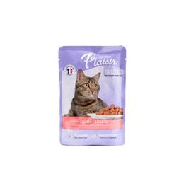 Les Repas Plaisir Alimento Natural Húmedo Receta Salmón y Bacalao en Salsa para Gato Adulto, 85 g