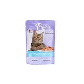 Les Repas Plaisir Alimento Natural Húmedo Receta Trucha y Camarón en Salsa para Gato Adulto, 85 g