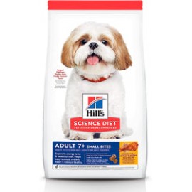 Hill's Science Diet Small Bites Alimento Seco para Perro Senior Raza Pequeña Receta Pollo y Cebada, 6.8 kg