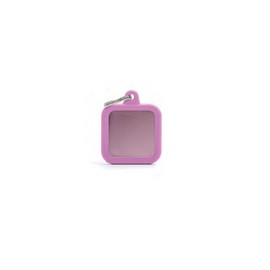 Placas MyFamily - QUADRATO ALLUMINIO ROSA GOMMA ROSA HTA03PINK